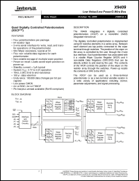 Click here to download X9409YV24IZ-2.7 Datasheet