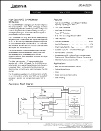 Click here to download ISL54222AIRUEVAL1Z Datasheet