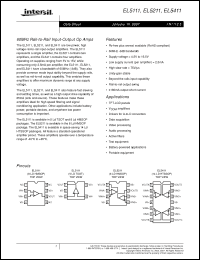 Click here to download EL5111_07 Datasheet