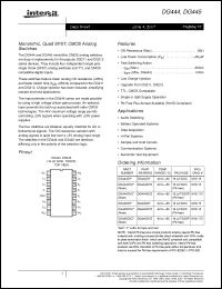 Click here to download DG445DVZ Datasheet