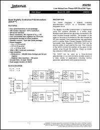 Click here to download X9250-2.7 Datasheet