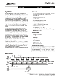 Click here to download HSP43891883 Datasheet