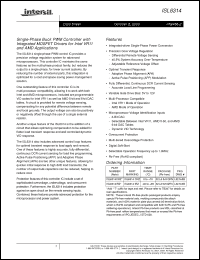 Click here to download ISL6314IRZ Datasheet