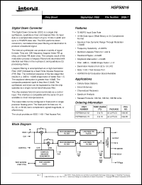 Click here to download HSP50016_00 Datasheet