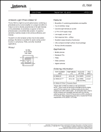 Click here to download EL7900ILCZ Datasheet