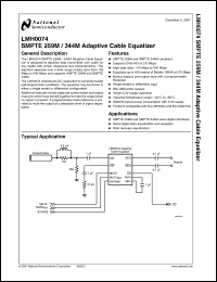 Click here to download LMH0074SQ Datasheet