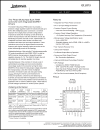 Click here to download ISL6315CRZ Datasheet