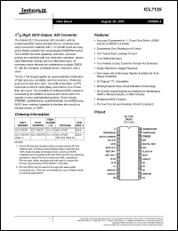 Click here to download ICL7135CPIZ Datasheet