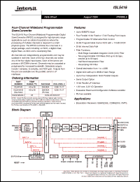 Click here to download ISL5416KIZ Datasheet