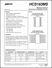 Click here to download HCS163DMSR Datasheet