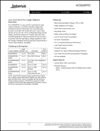 Click here to download HC5503PRCBZ Datasheet