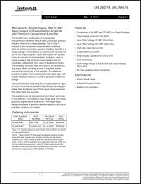 Click here to download ISL28274FAZ Datasheet