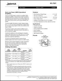 Click here to download ICL7621DCPAZ Datasheet
