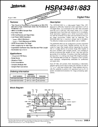 Click here to download HSP43481883 Datasheet