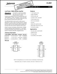 Click here to download EL2001 Datasheet