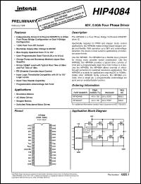 Click here to download HIP4084 Datasheet