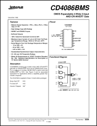 Click here to download CD4086BMS Datasheet