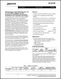 Click here to download ISL4270EIRZ Datasheet