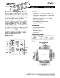 Click here to download HSP45314_01 Datasheet