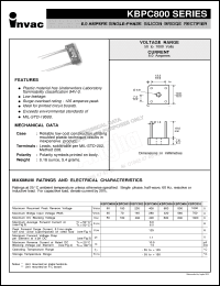 Click here to download KBPC808 Datasheet