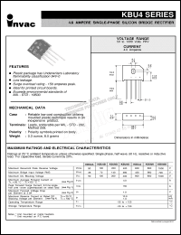 Click here to download KBU4 Datasheet