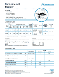 Click here to download CR1206F1000FT Datasheet