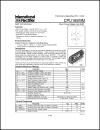 Click here to download CPU165MM Datasheet
