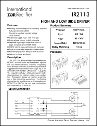 Click here to download IR2113 Datasheet