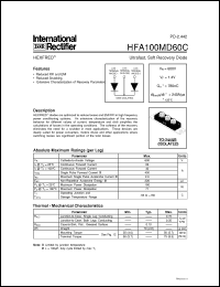 Click here to download HFA100MD60 Datasheet