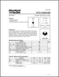 Click here to download HFA105NH60 Datasheet