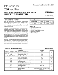 Click here to download IRFM260 Datasheet