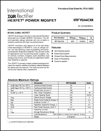Click here to download IRFY044CM Datasheet