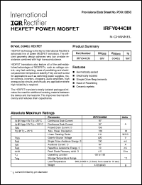 Click here to download IRFY044 Datasheet