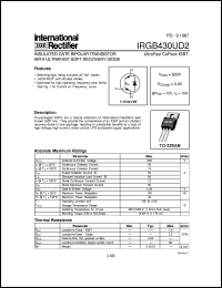 Click here to download IRGB430UD2 Datasheet