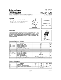 Click here to download IRGB440 Datasheet