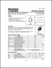 Click here to download IRGBC20MD2 Datasheet