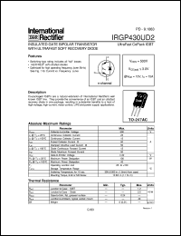 Click here to download IRGP430UD2 Datasheet
