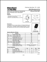 Click here to download IRGP450UD2 Datasheet