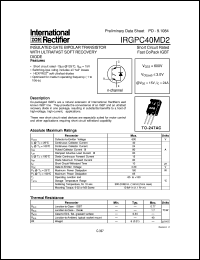 Click here to download IRGPC40MD2 Datasheet