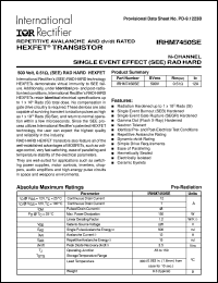 Click here to download IRHM7450SE Datasheet