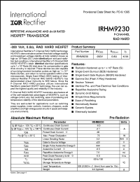Click here to download IRHM9230 Datasheet