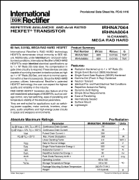 Click here to download IRHNA8064 Datasheet