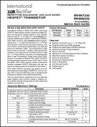 Click here to download IRHN7230 Datasheet