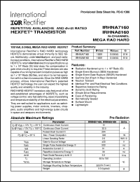 Click here to download IRHNA8160 Datasheet