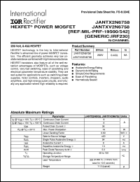 Click here to download JANTXV2N6758 Datasheet