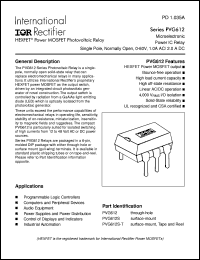 Click here to download PVG612S-T Datasheet