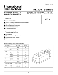 Click here to download IRKH43018 Datasheet