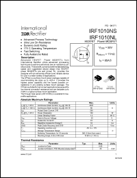 Click here to download IRF1010NL Datasheet