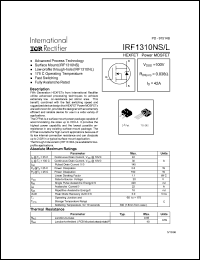 Click here to download IRF1310NS Datasheet