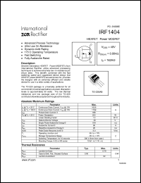 Click here to download IRF1404 Datasheet